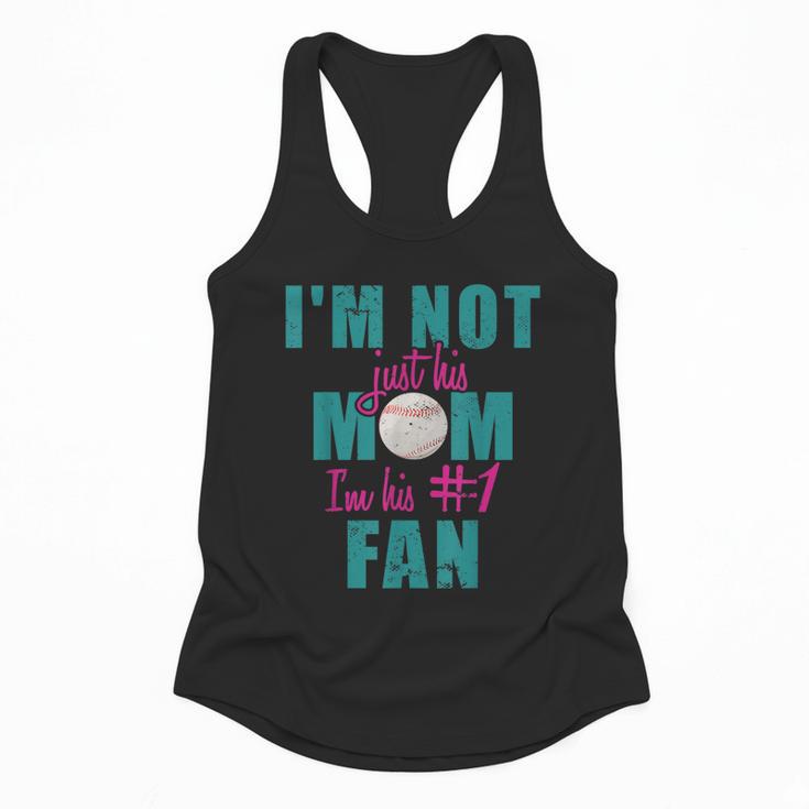 I'm Not Just His Mom I'm His Number One Fan Baseball Mom Flowy Tank