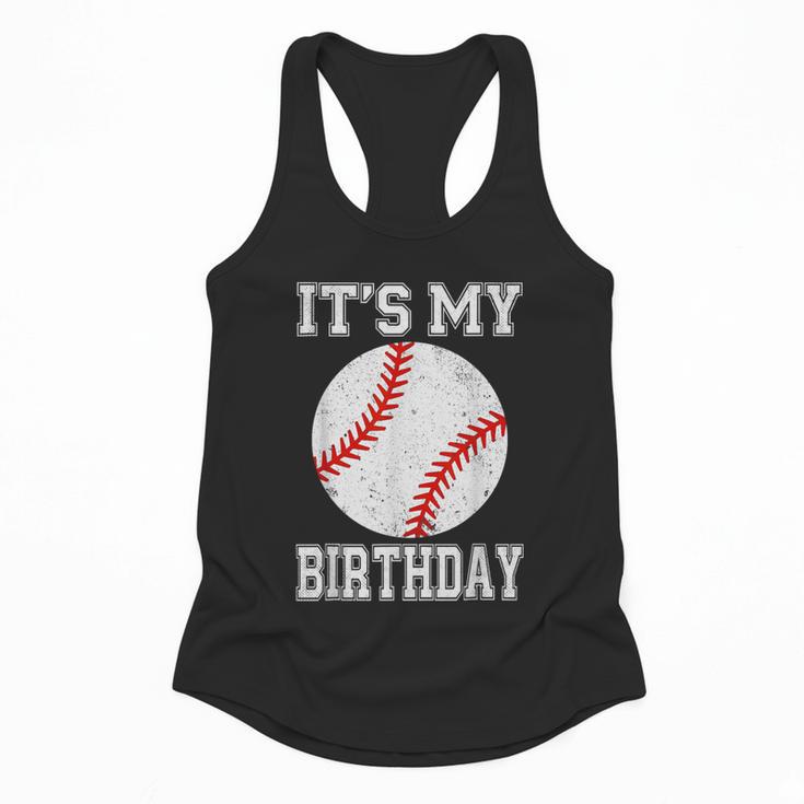 It’s My Birthday Baseball Vintage Style Flowy Tank