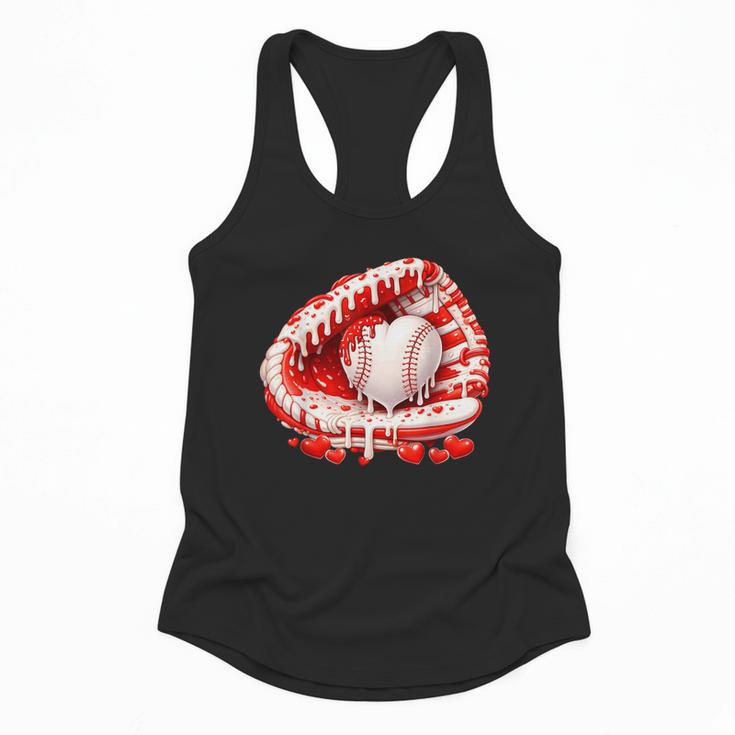 Kid Drip Ice Cream Baseball Heart Catcher Valentines Day Boy Flowy Tank