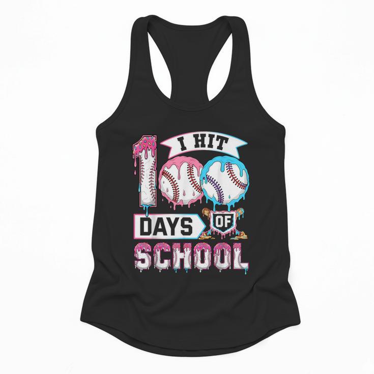 Kids 100 Days Of School Boys 100th Day Baseball Drip Toddler Flowy Tank