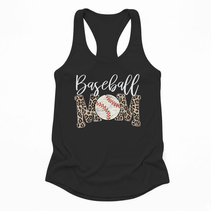 Leopard Baseball Mom Matching Baseball Mama Family Matching Flowy Tank