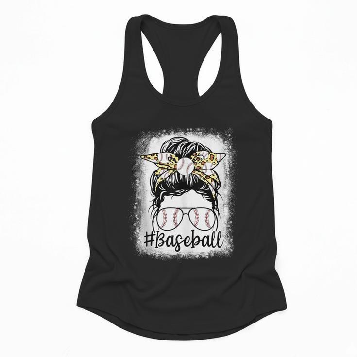 Leopard Messy Bun Mom Mother's Day Baseball Mommy Flowy Tank Leopard Messy Bun Mom Mother's Day Baseball Mommy Flowy Tank