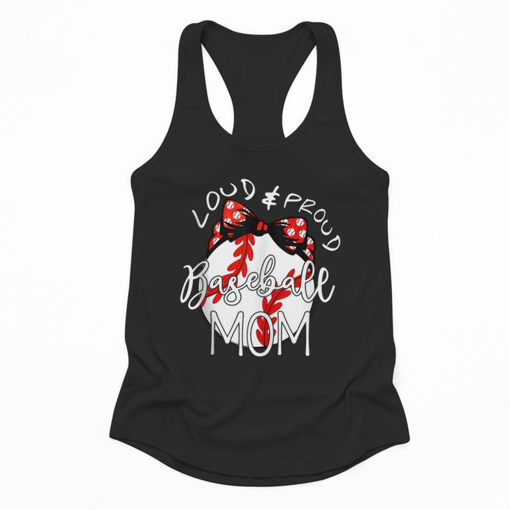 Loud & Proud Baseball Mom Baseballs Mother Sport Women Girls Flowy Tank