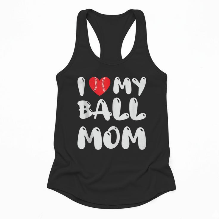 I LOVE MY BASEBALL MOM Flowy Tank