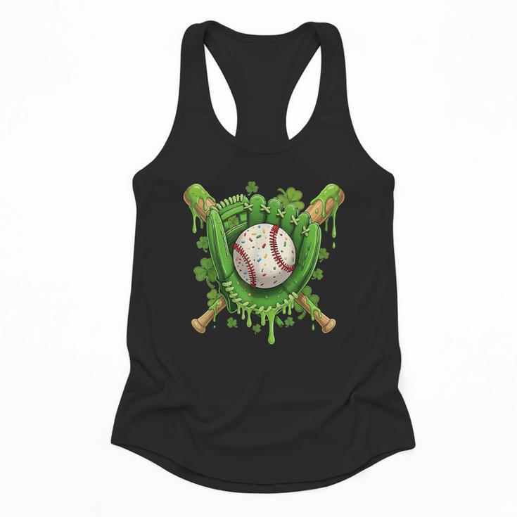 Lucky Shamrock Baseball Gloves Drip St Patrick's Day Boys Flowy Tank