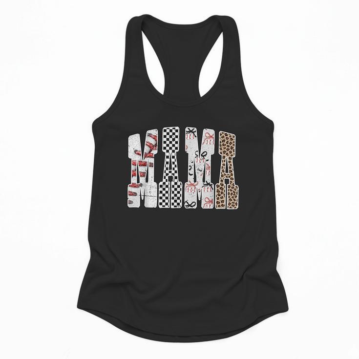 Mama Baseball Season Happy Game Day Trendy Sports Mom Flowy Tank