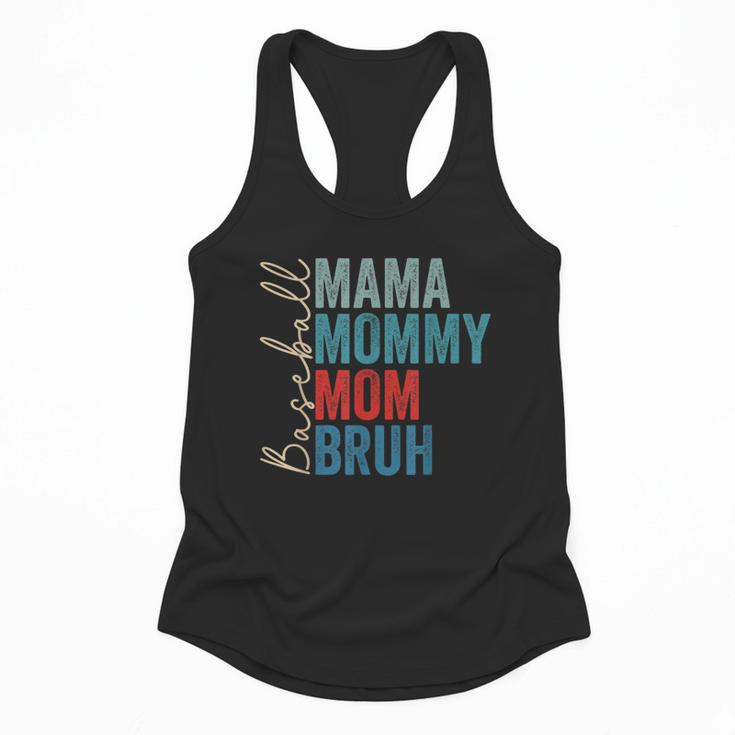 Mama Mommy Mom Bruh Baseball Mom Lover Mother's Day Flowy Tank