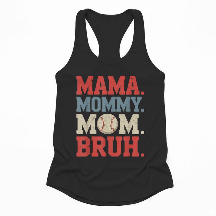 Mama Mommy Mom Bruh Baseball For Women Grandma Mother's Day Flowy Tank