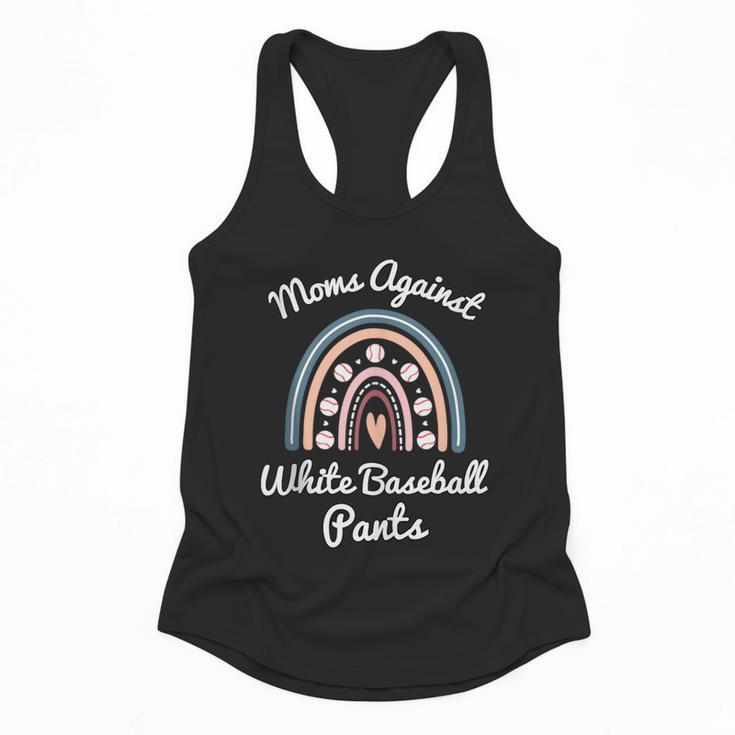 Moms Against Baseball Pants Baseball Mom Rainbow Flowy Tank