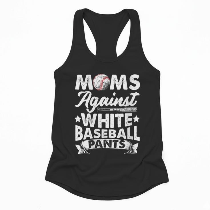 Moms Against Baseball Pants Shirt Baseball Mom Flowy Tank