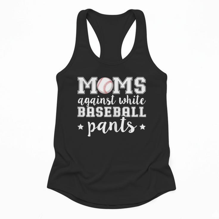 Moms Against White Baseball Pants For Baseball Moms Flowy Tank