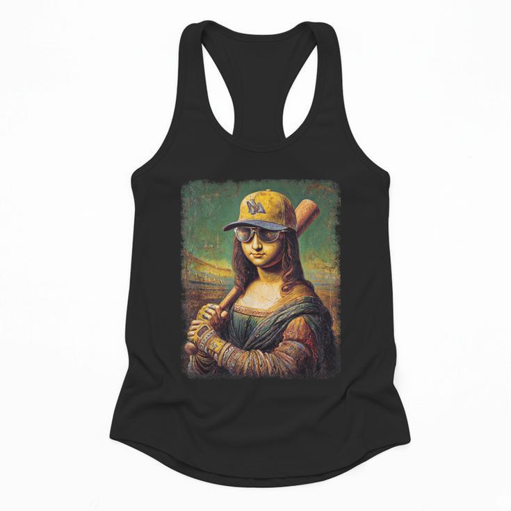 Mona Lisa Baseball Trending Aesthetic Streetwear Flowy Tank