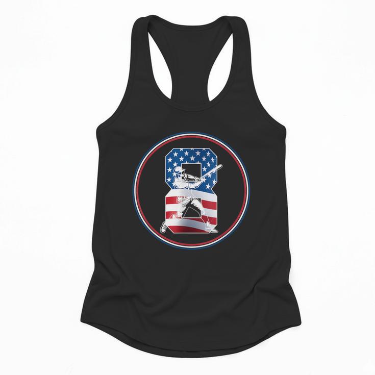 Number 8 Years Baseball 8TH Birthday Flowy Tank
