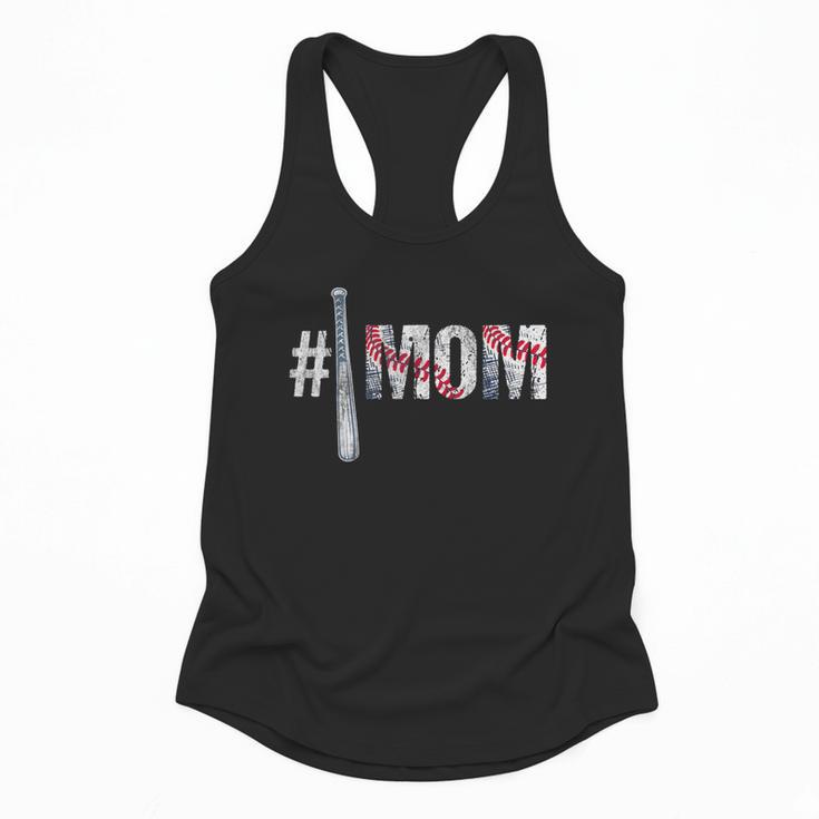 Number One Baseball Mom For Mothers Day Baseball Mommy Flowy Tank