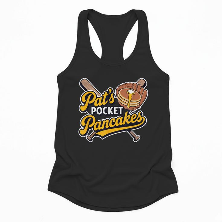 Pat's Pocket Pancakes Baseball Glove Stack Syrup Flowy Tank