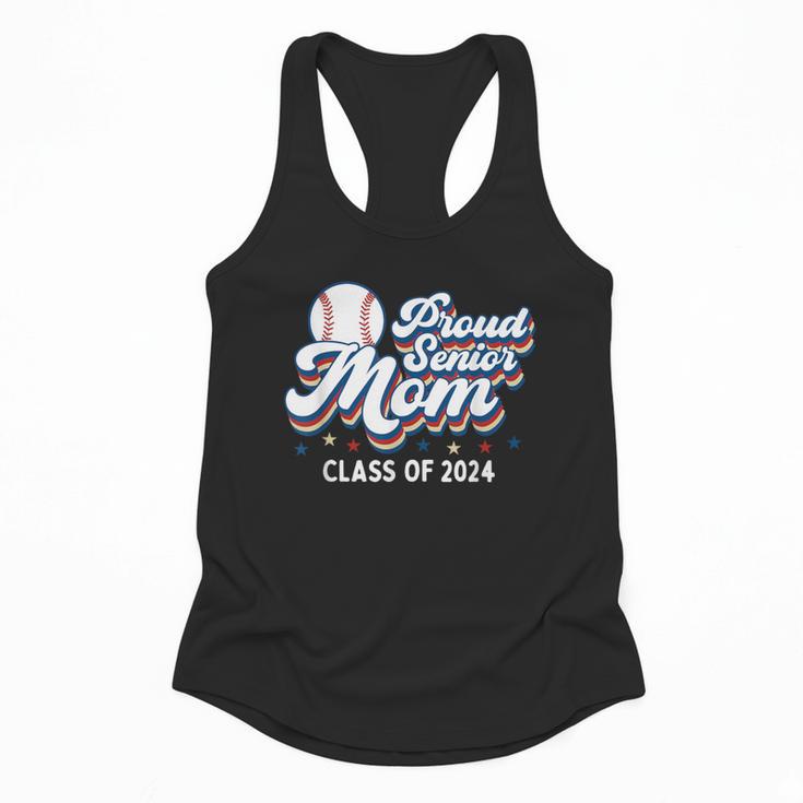 Proud Senior Mom Class Of 2024 Baseball Mom Graduate School Flowy Tank