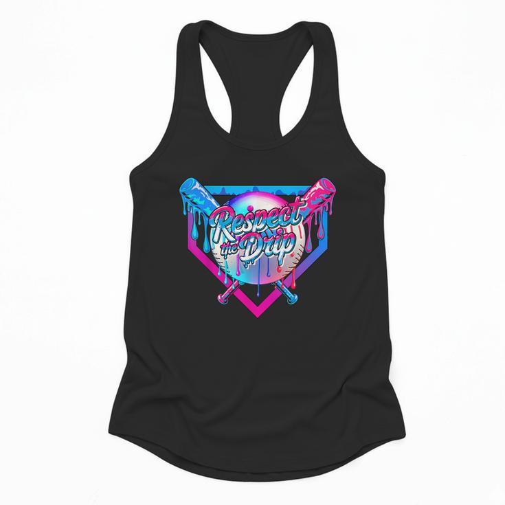 Respect The Drip Baseball Ice Cream For Kids Boys Youth Flowy Tank
