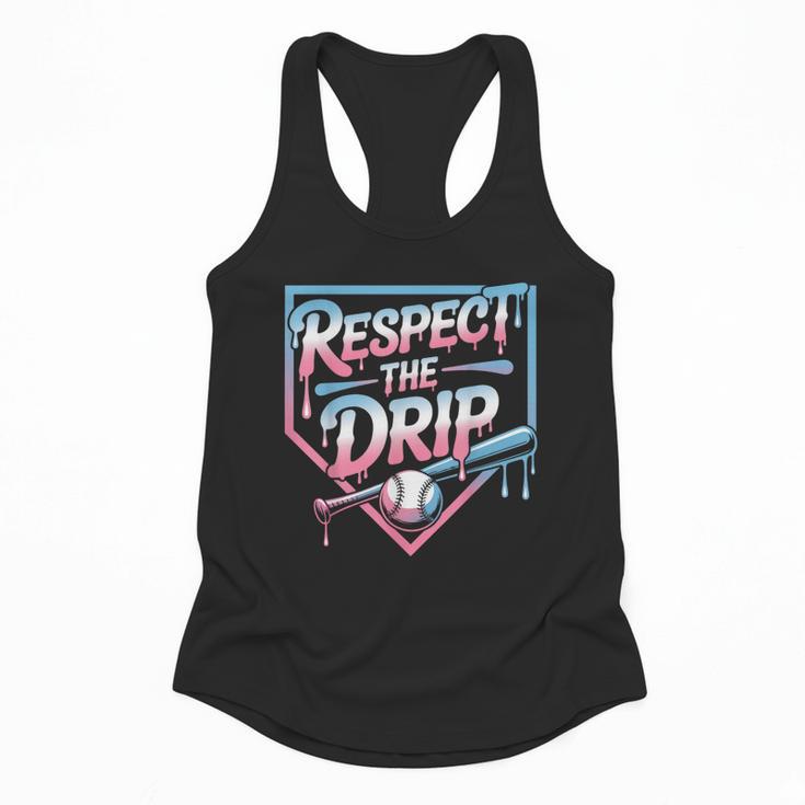Respect The Drip Baseball Player Flowy Tank