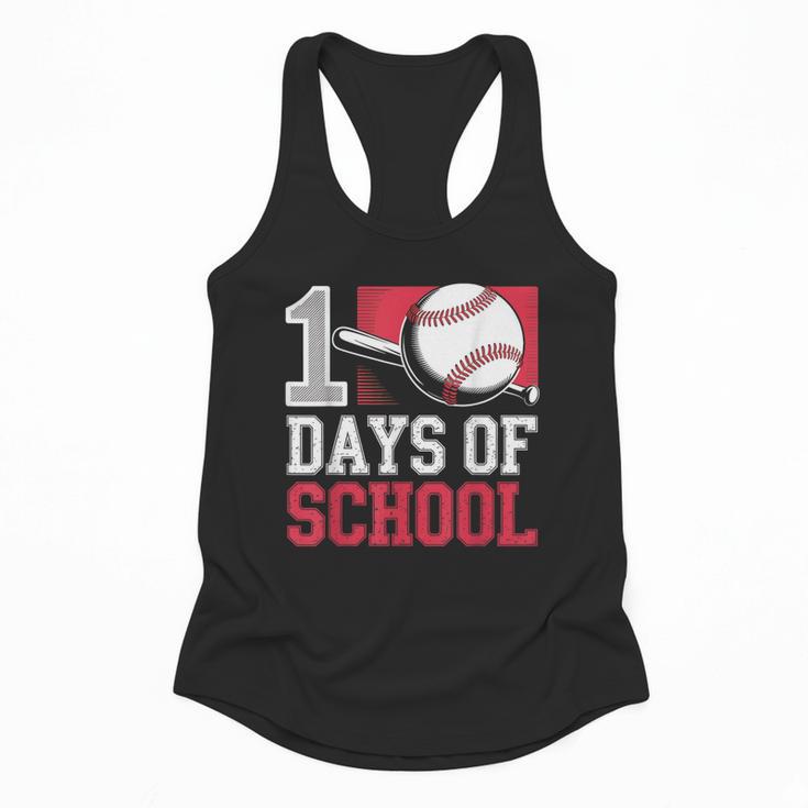 Retro 100 Days Of School Baseball Teacher Student 100 Days Flowy Tank