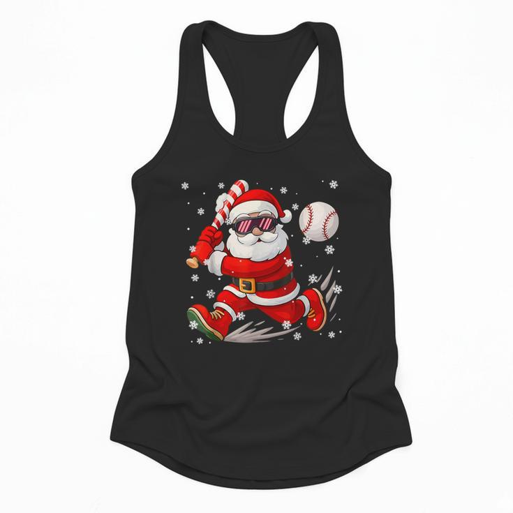 Santa Baseball Christmas Pajamas Xmas Men Boy Toddlers Flowy Tank