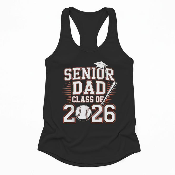 Senior Dad Class Of 2026 Graduate Baseball 2026 Graduation Flowy Tank