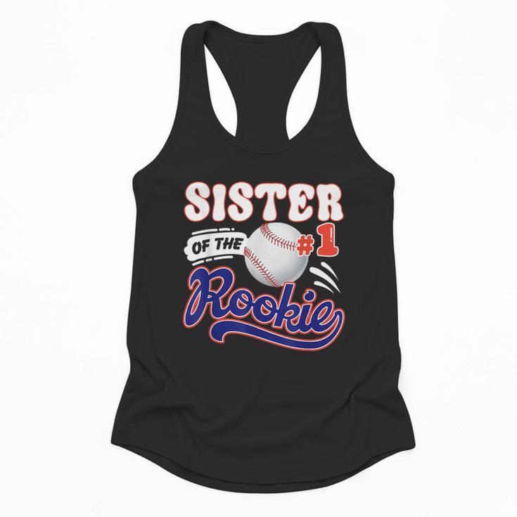 Sister Rookie Of Year 1st Birthday Baseball Theme Matching Flowy Tank