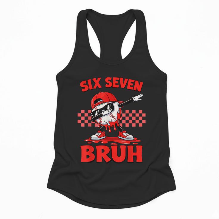 Six Seven 67 Bruh Baseball Valentine’s Day Teens Boys Kids Flowy Tank