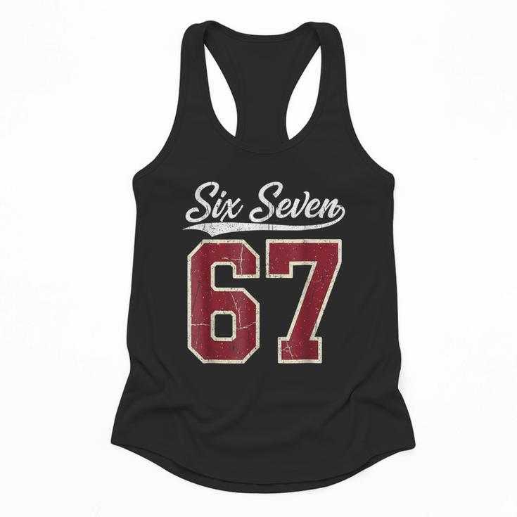 Six Seven Meme Boys Girls Kids 67 Baseball Jersey Flowy Tank