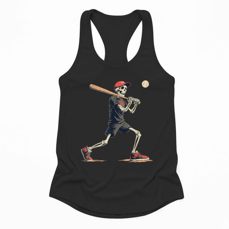 Skeleton Baseball Halloween Costume Men Boys Kids Flowy Tank