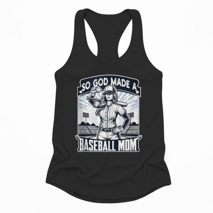 So God Made A Baseball Mom Baseball Player Flowy Tank So God Made A Baseball Mom Baseball Player Flowy Tank