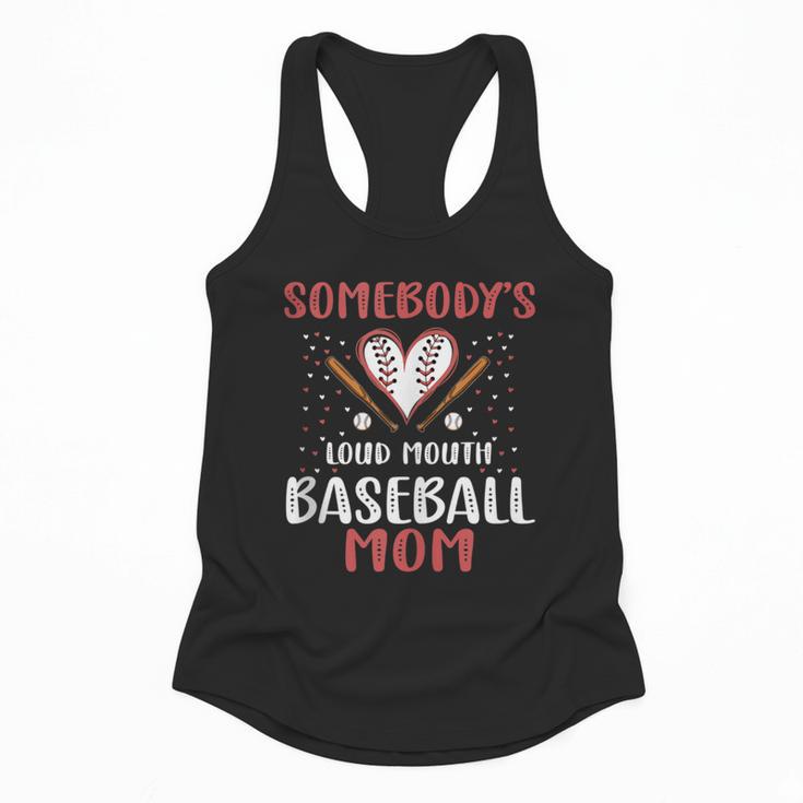 Somebody’s Loud Mouth Baseball Mom Flowy Tank