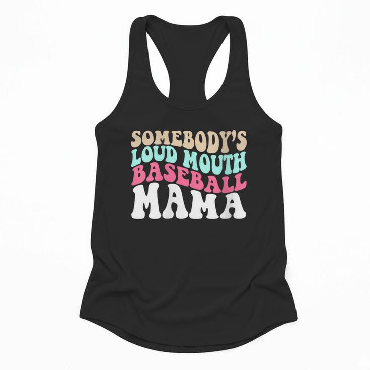 Somebody's Loudmouth Baseball Mama Baseball Mom Flowy Tank