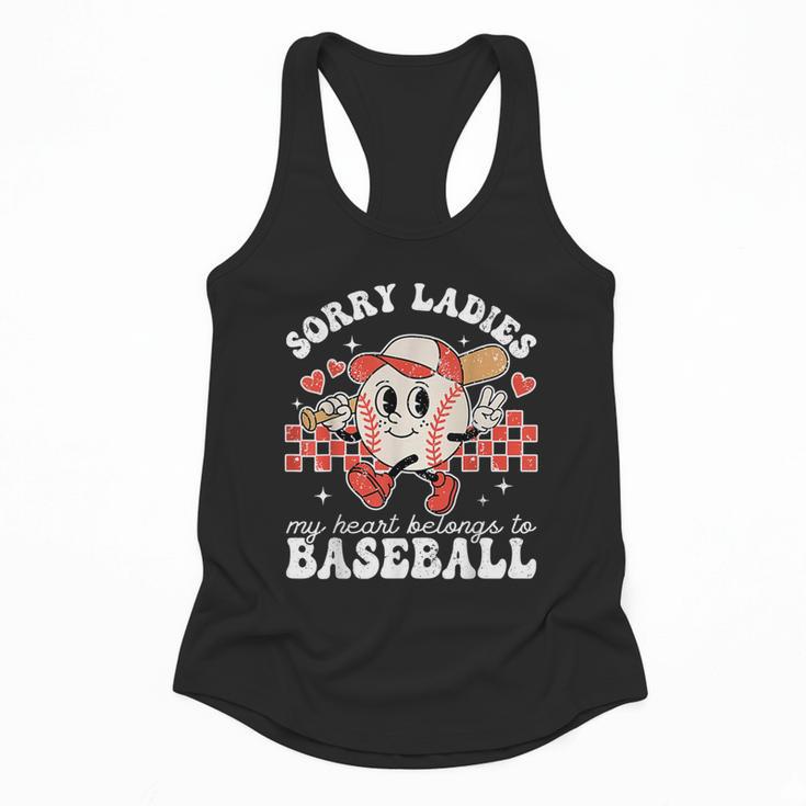 Sorry Ladies My Heart Belongs To Baseball Boy Kids Flowy Tank