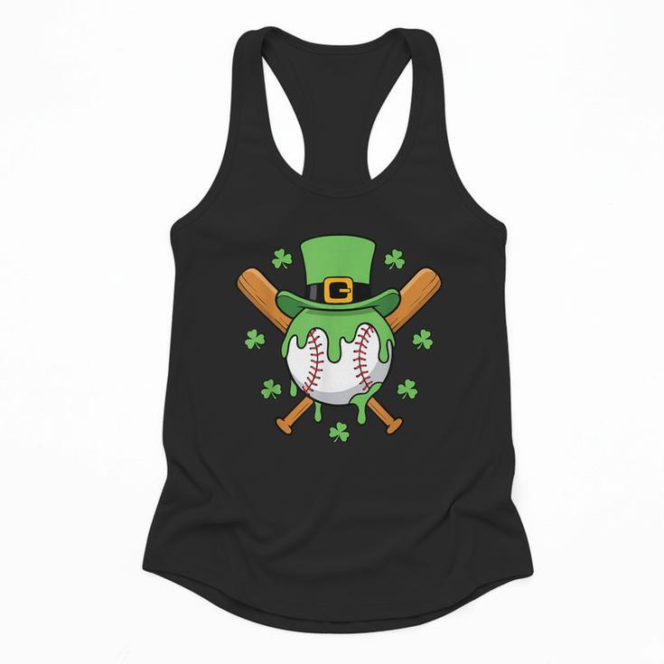 St Patricks Day Baseball Drip Ice Cream Baseball Home Plate Flowy Tank