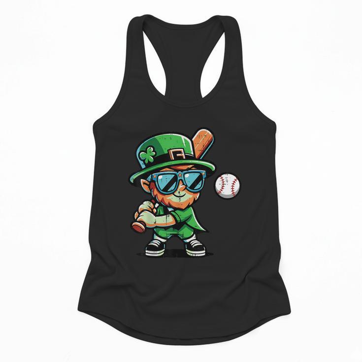 St Patricks Day Leprechaun Baseball Saint Paddys Boys Men Flowy Tank