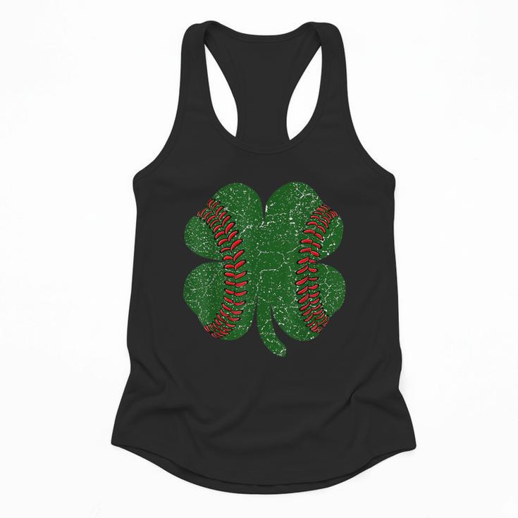 St Patricks Day Shamrock Baseball Saint Paddy's Flowy Tank
