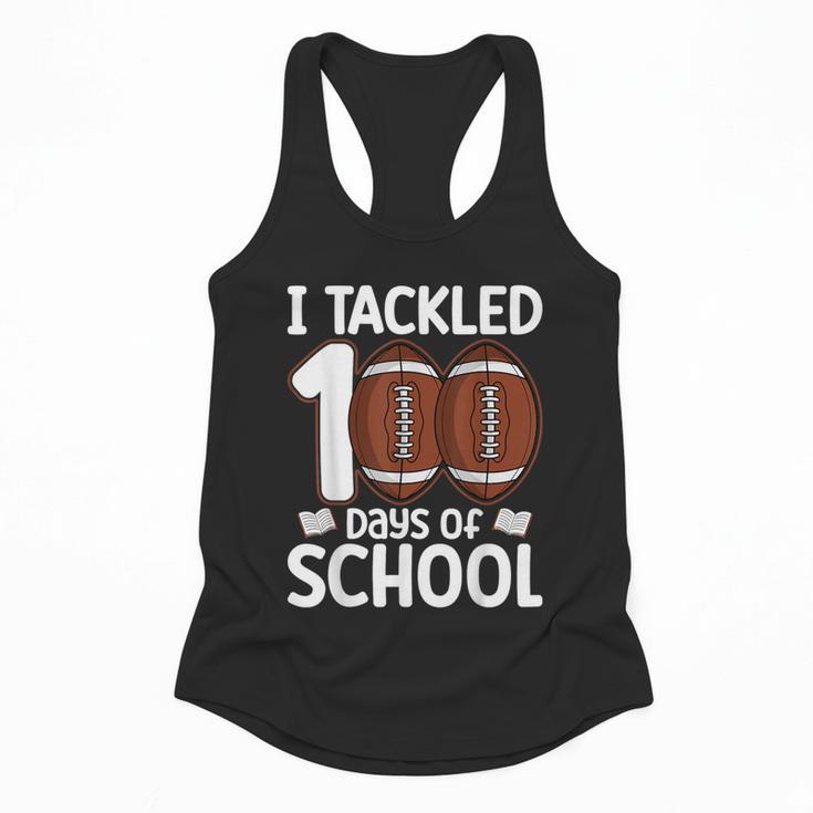 I Tackled 100 Days Of School Baseball Player Kids Teacher Flowy Tank