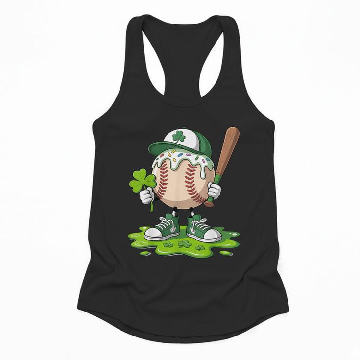 Toddler Baseball Drip Ice Cream Boys Kids St Patricks Day Flowy Tank