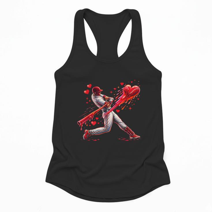 Valentine Baseball Player Drip Flowy Tank