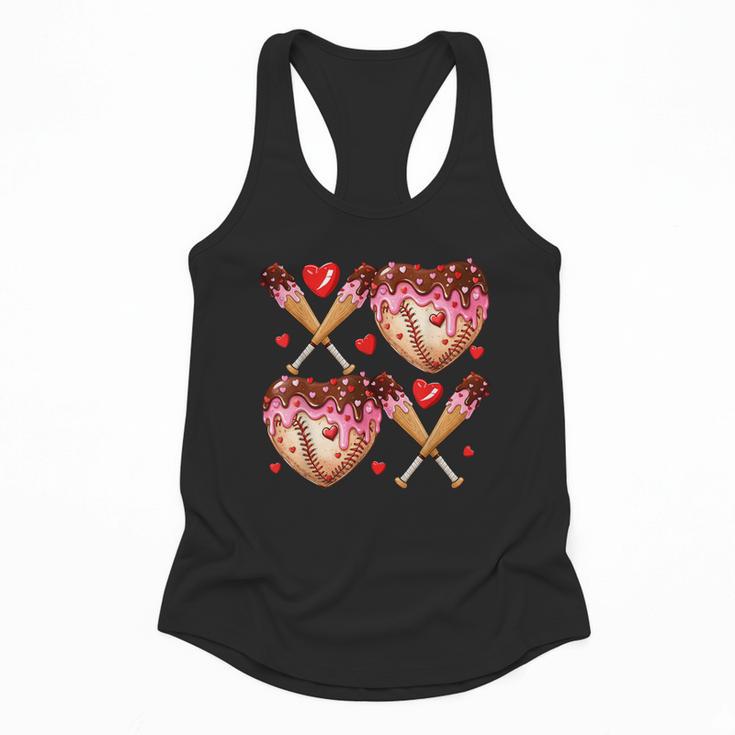 Valentines Day Drip Heart Baseball XOXO Boys Kids Men Sport Flowy Tank