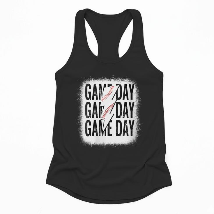 Womens Baseball Mom Leopard Game Day Mother's Day Flowy Tank