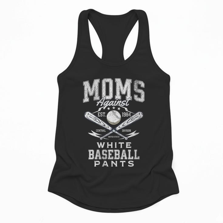 Women's Baseball Mom Moms Against Baseball Pants Proud Flowy Tank