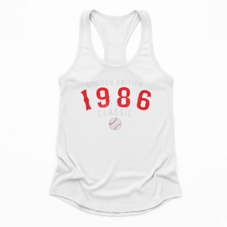 40 Year Old 1986 Classic Baseball 40th Birthday Flowy Tank