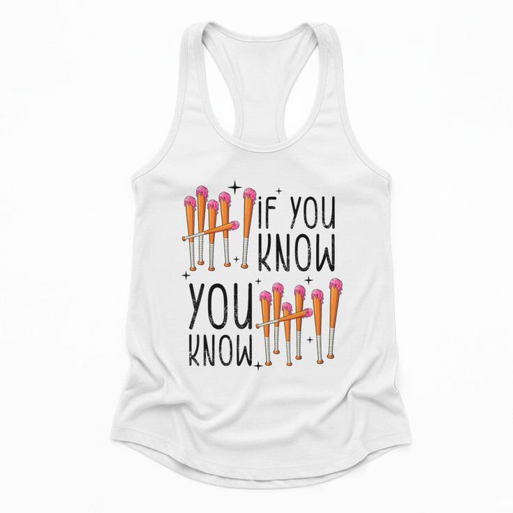 6 7 If You Know You Know Baseball Ice Cream Dip Flowy Tank