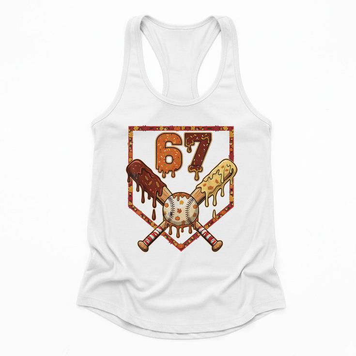 67 Baseball Drip Thanksgiving Six Seven Boys Teens Kids Flowy Tank