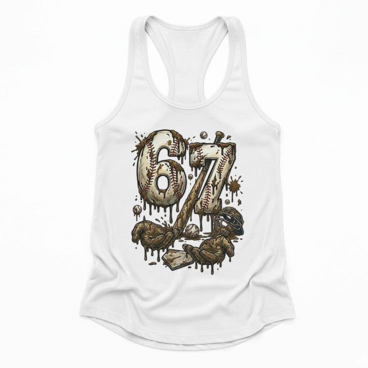 67 Baseball Six Seven Baseball 6 7 Kids Boys Girls Flowy Tank