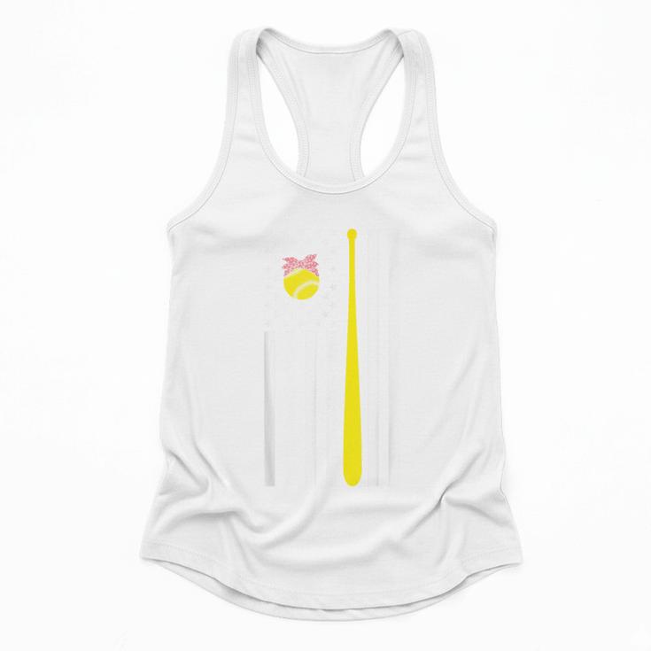 American Flag Baseball Mom Team Flowy Tank