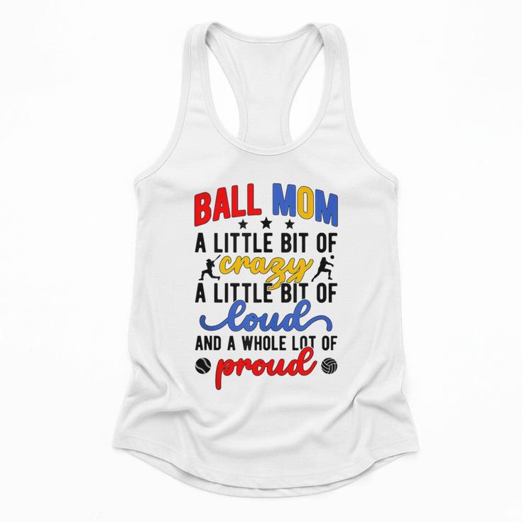 Ball Mom Proud Volleyball Baseball Mom Flowy Tank