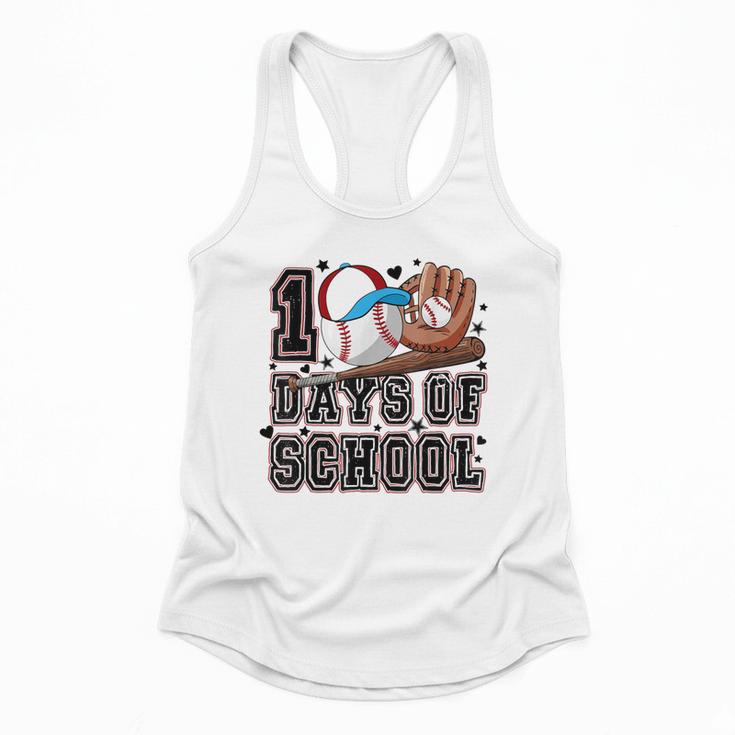 Baseball 100 Days Of School Happy 100th Day Teachers Kids Flowy Tank