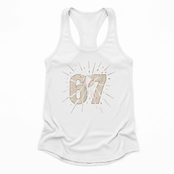Baseball 67 Six Seven Meme Number Flowy Tank